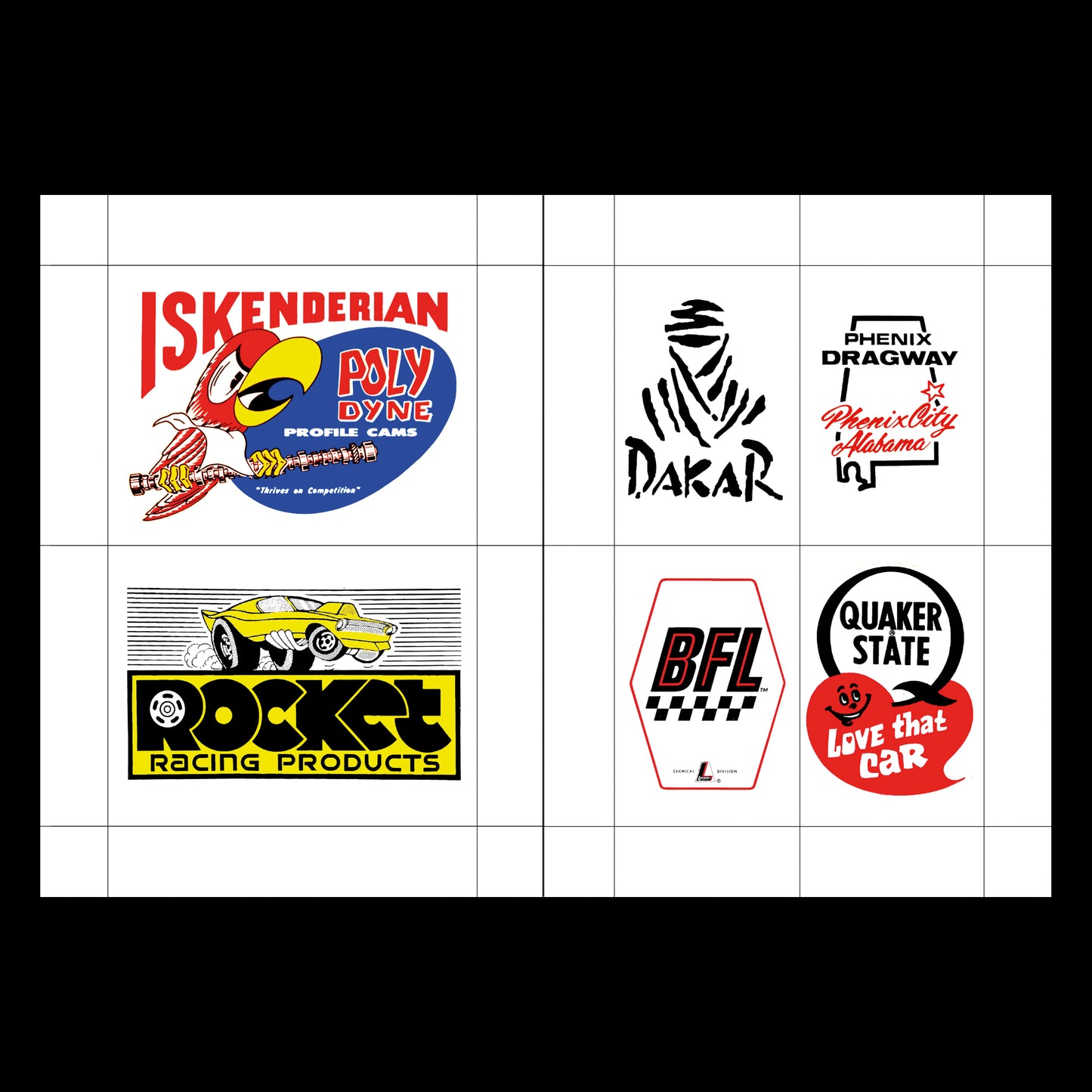 Racing Logos & Stickers