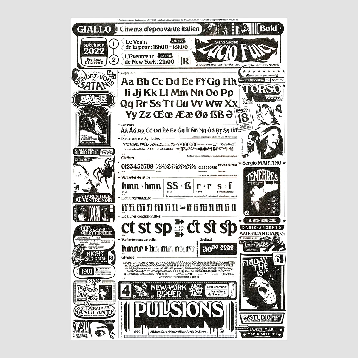 W Studio - Giallo Typo Specimen