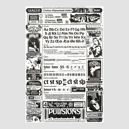 W Studio - Giallo Typo Specimen