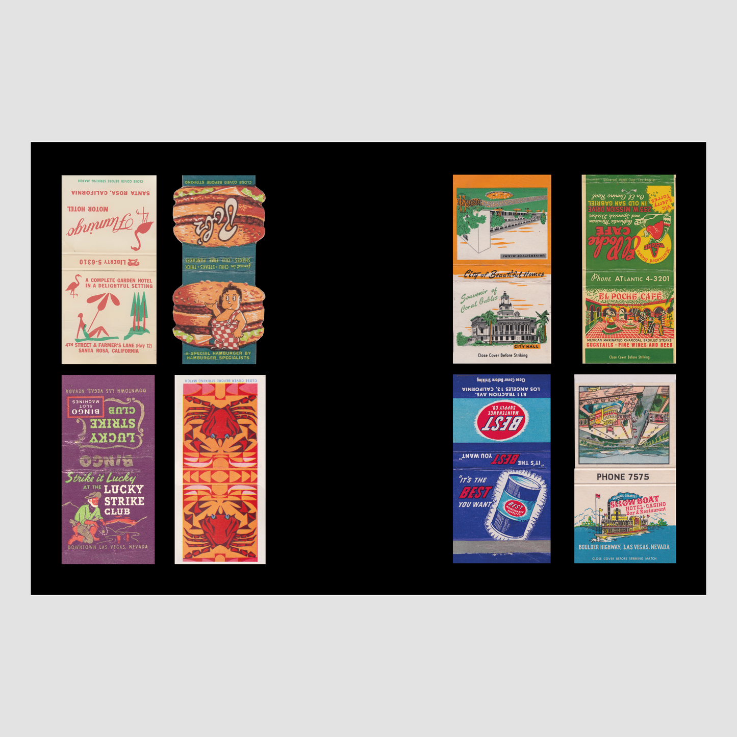 Matchbooks from U.S.A.