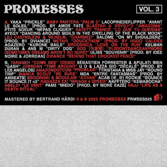 Promesses Vol. 3 cassette tape