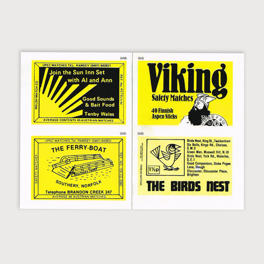 UK Pub Matchbox Labels