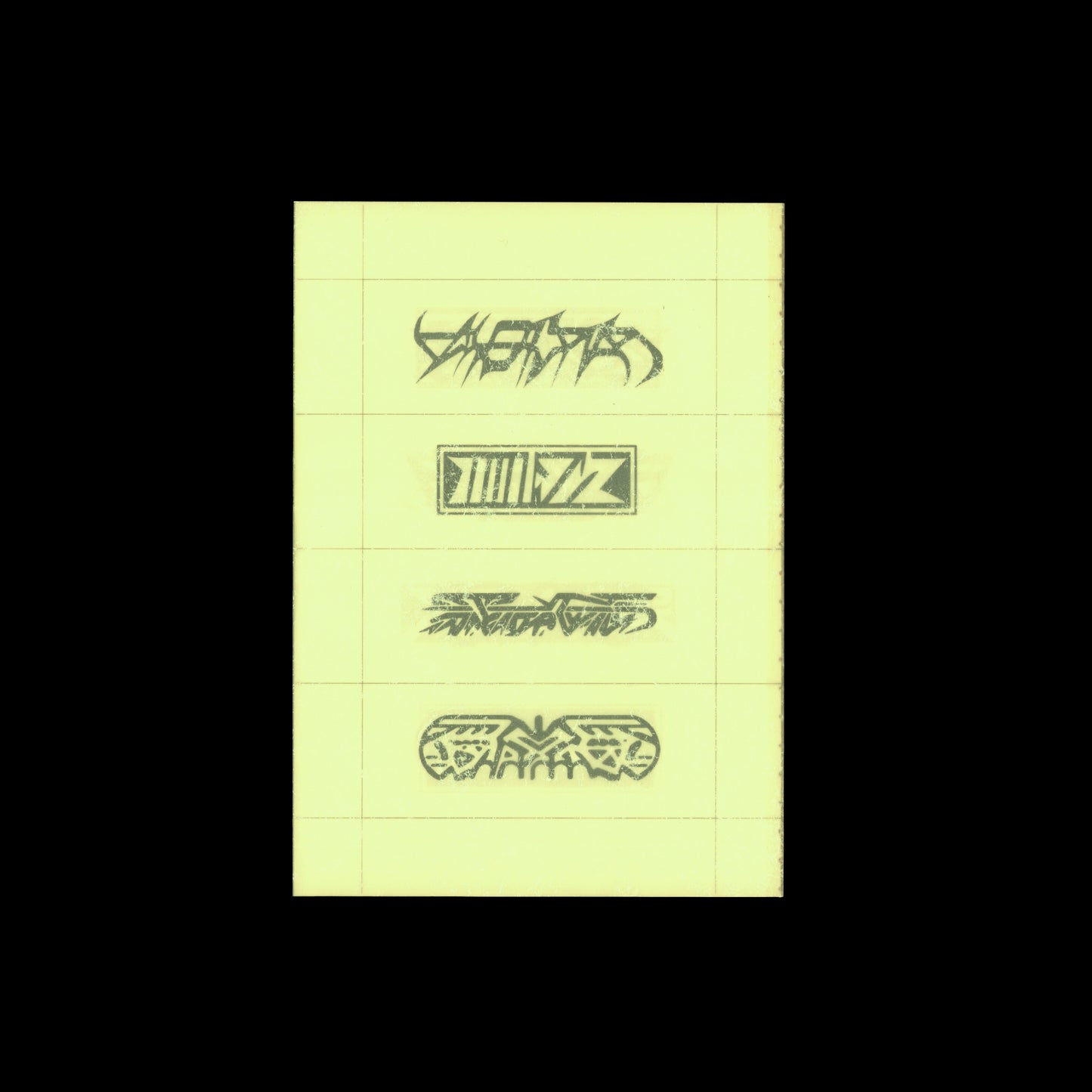 Shinzo Noda Graphics N°2 / Abstract Typography
