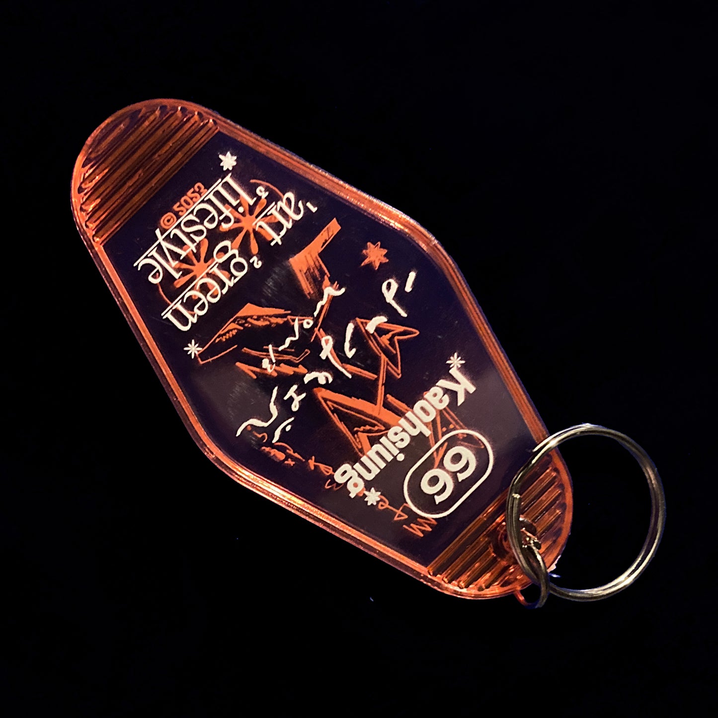 WomBee Motel Keychain