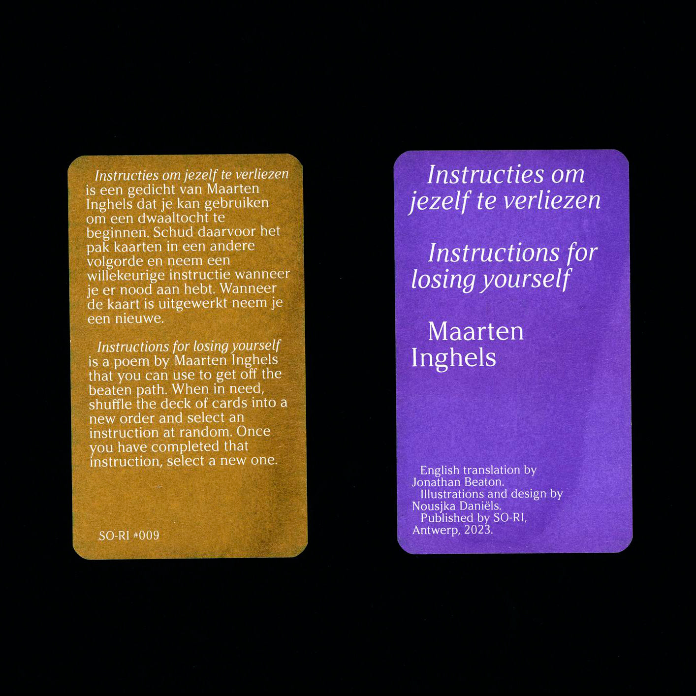 Maarten Inghels - Instructions for losing yourself