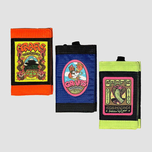 Grafis Nusantara Trifold Wallet - product_vendor - Mamama / Masala Noir