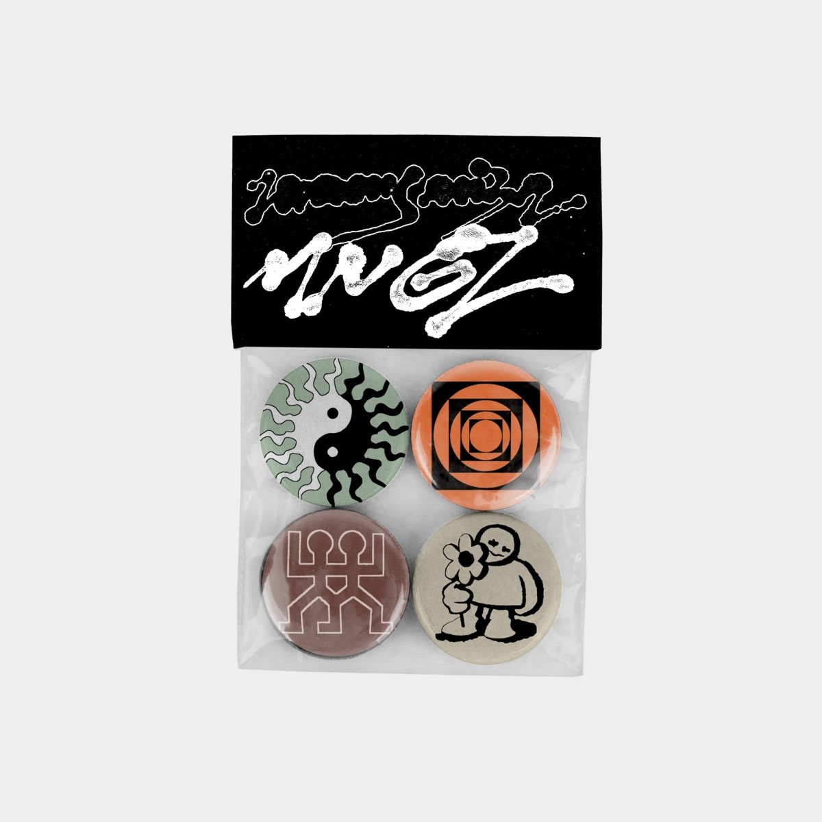 Maniganza Pin Badges 4-Pack - Ø 25mm Collectible Pins – Mamama