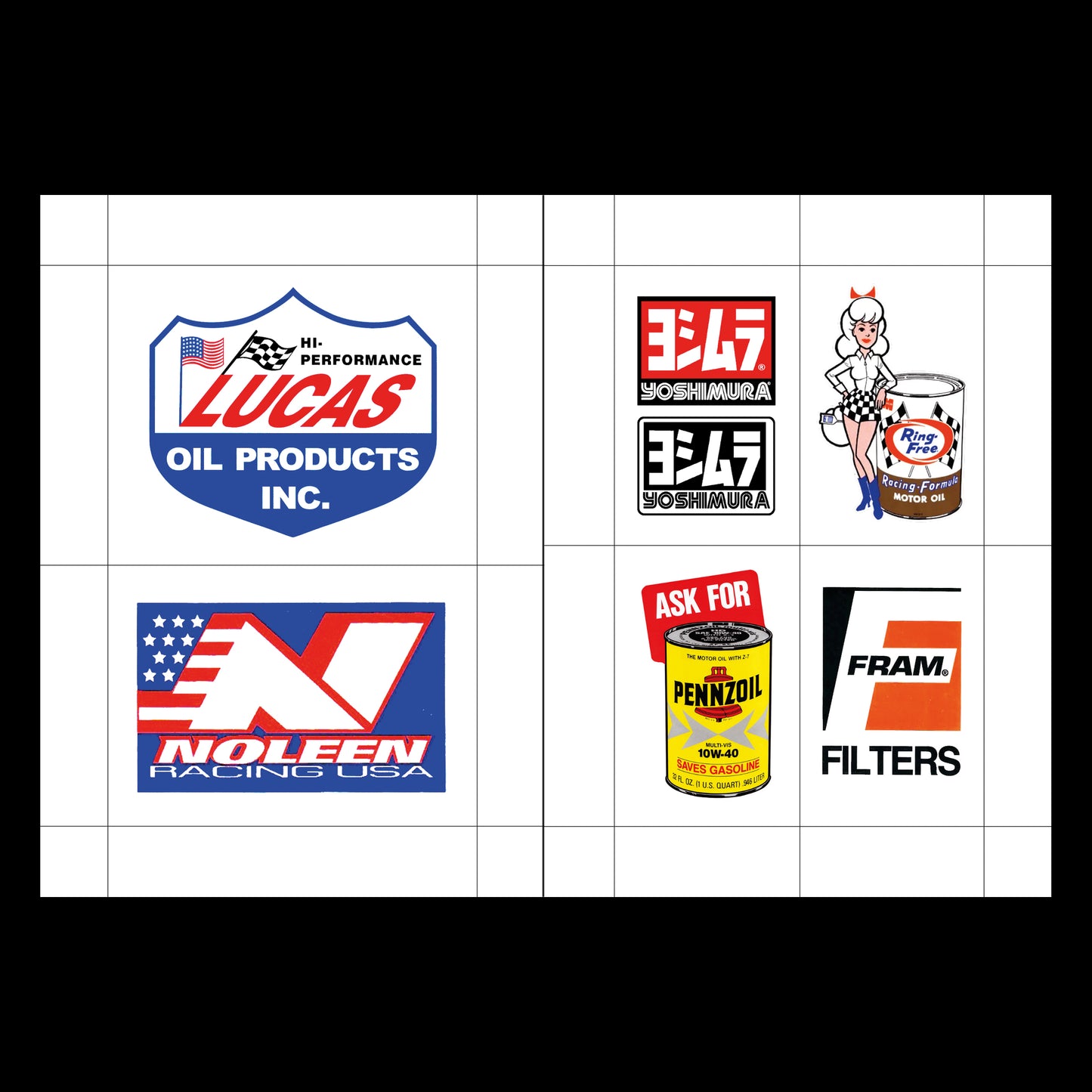 Racing Logos & Stickers