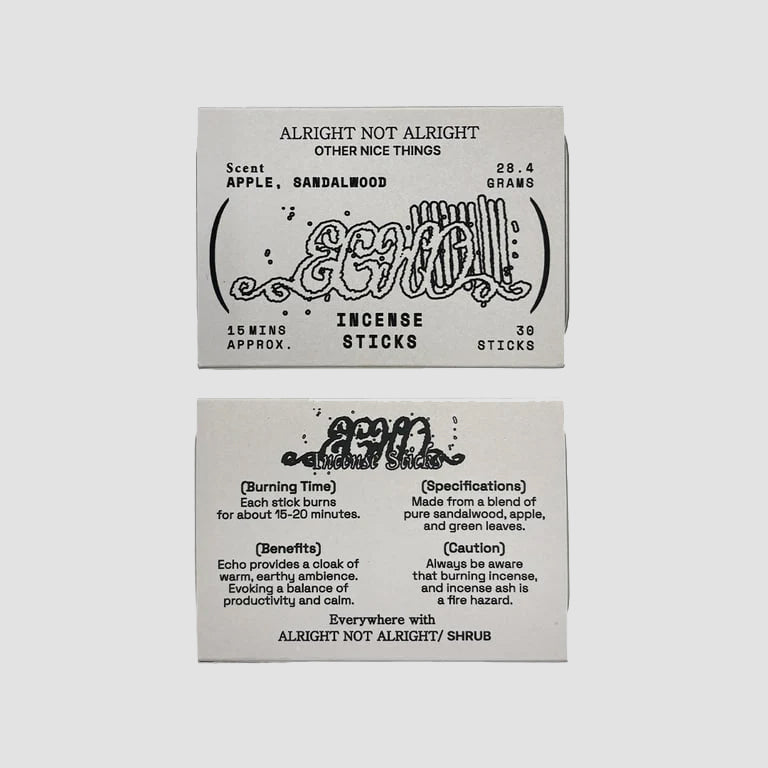 SHRUB x Alright Not Alright / Encens Sticks - product_vendor - Mamama / Masala Noir