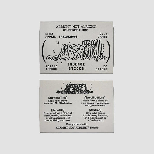 SHRUB x Alright Not Alright / Encens Sticks - product_vendor - Mamama / Masala Noir