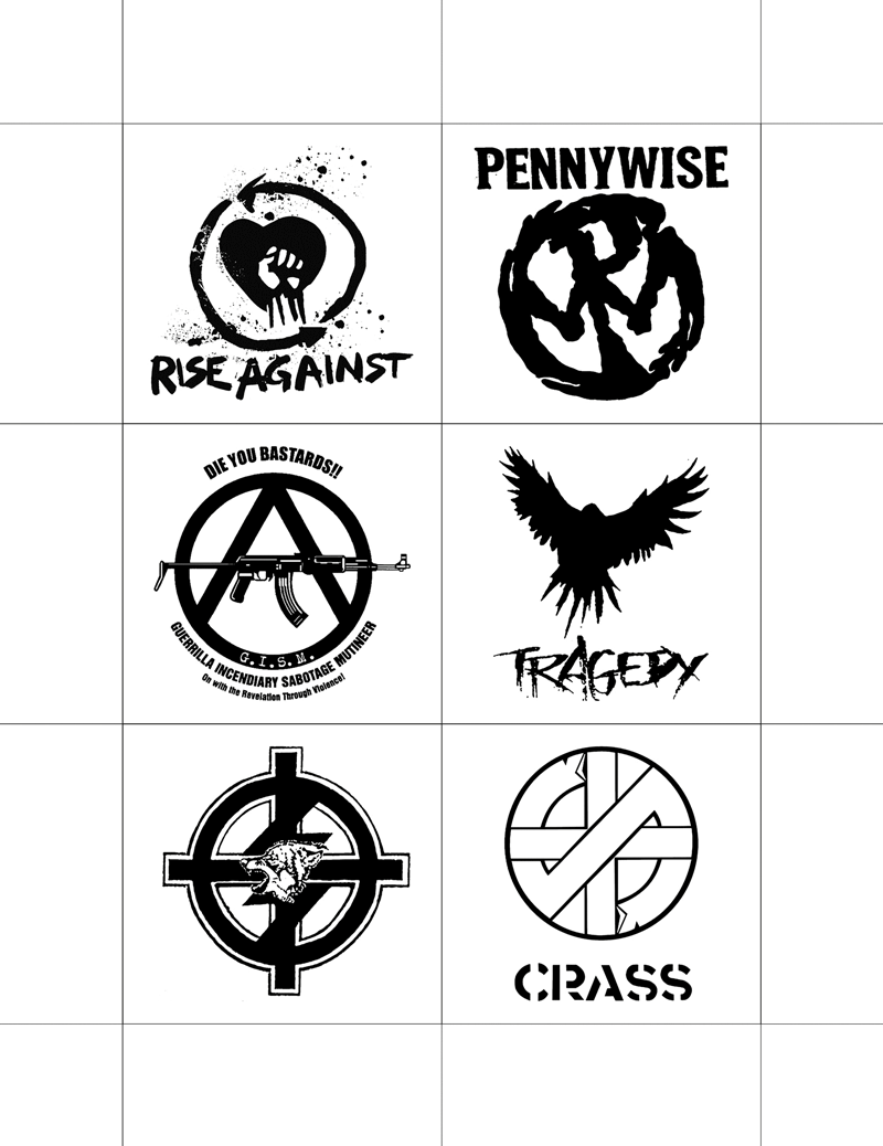 punks band logo